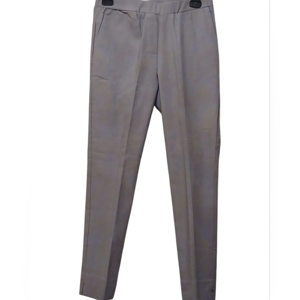 Jules & Leopold -Gray Casual Ankle Pants W/Front Pockets Elastic Waist, Size S/P - Picture 2 of 6